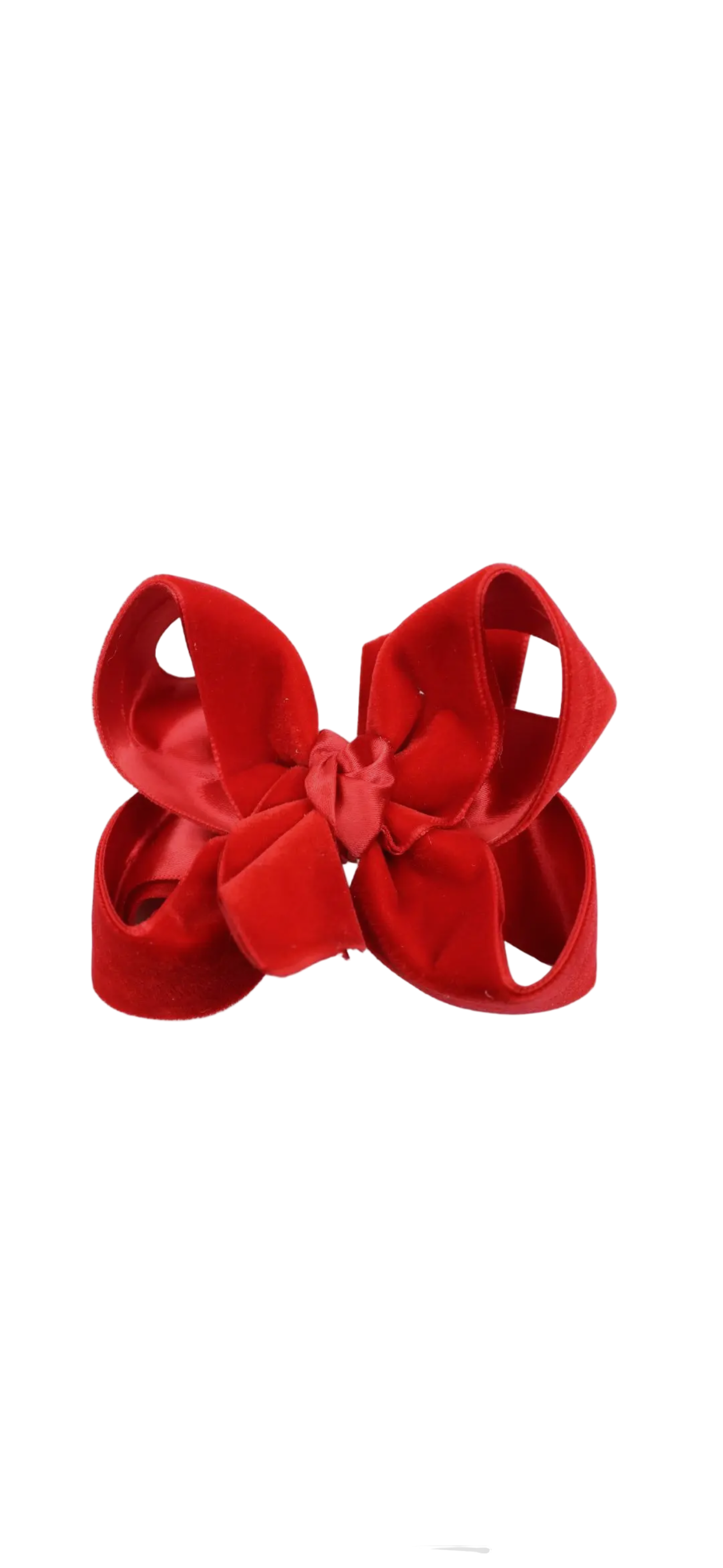 Red Velvet Hair Bow 5.5