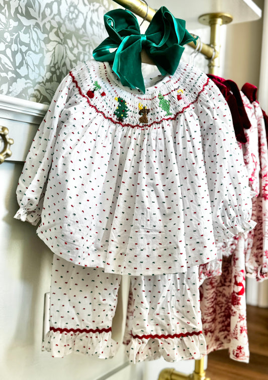 Where are you Christmas Girl Pant Set