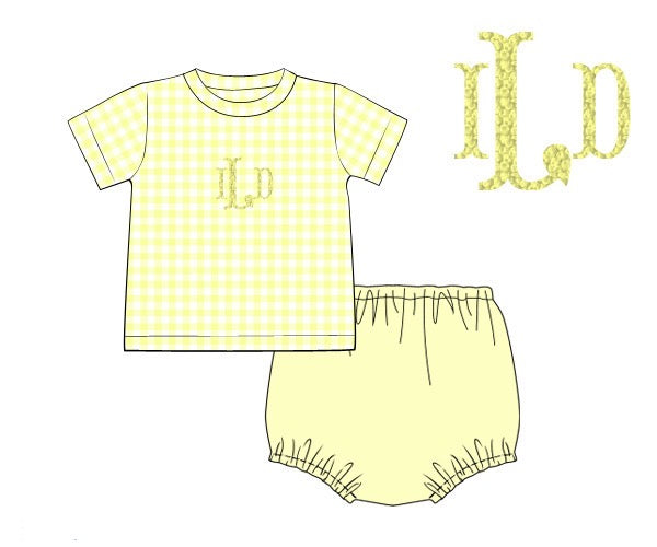 Sunshine Boy Bloomer Set