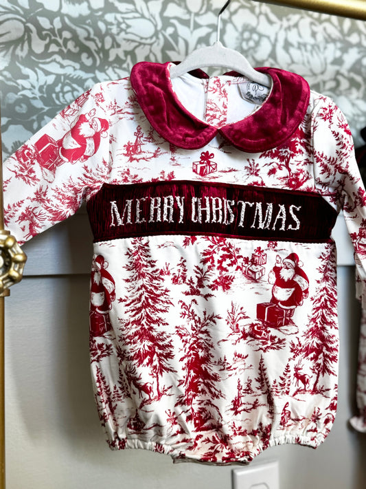 Santa Toile Boy Bubble