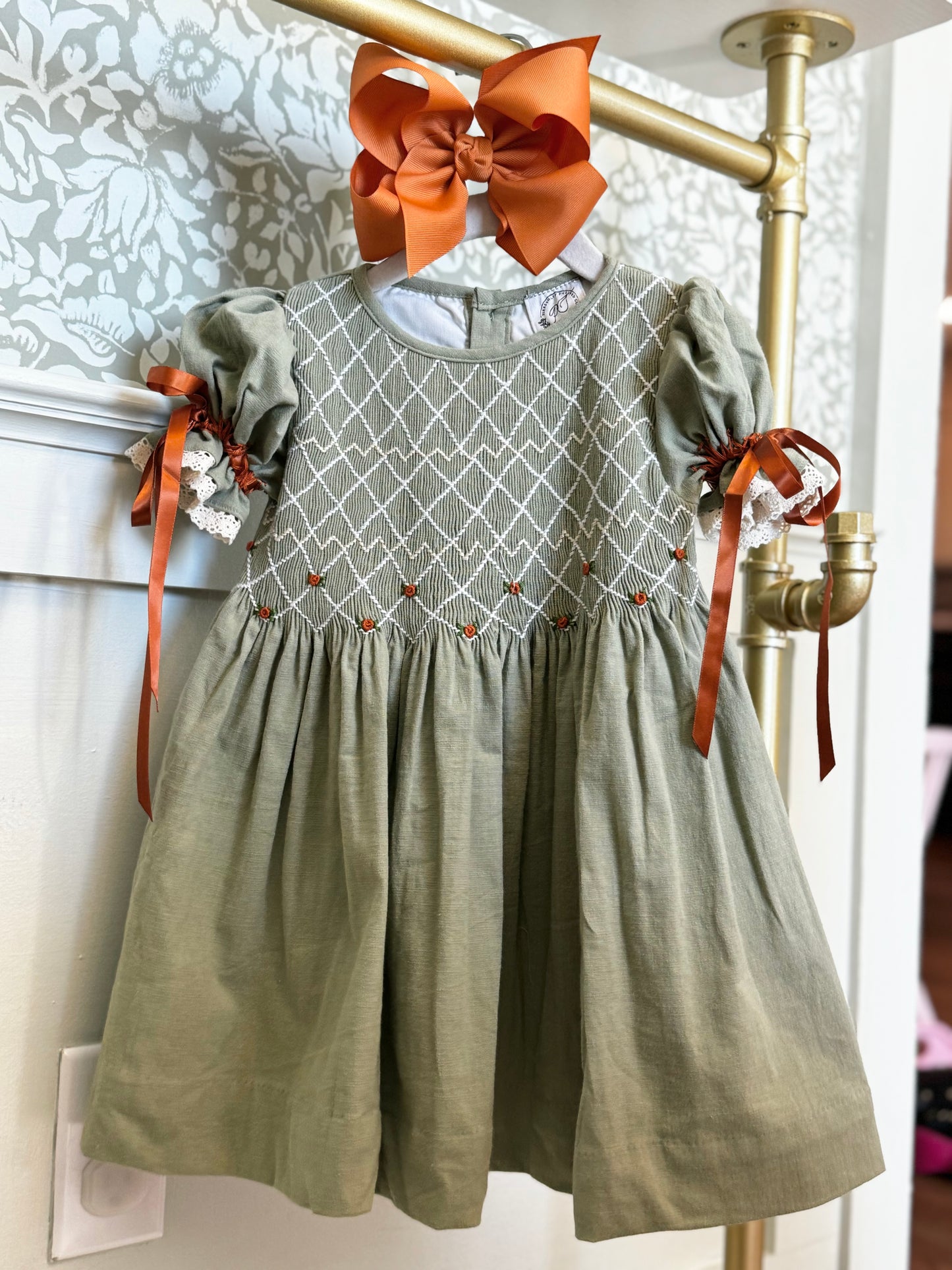 Olive Heirloom Dress