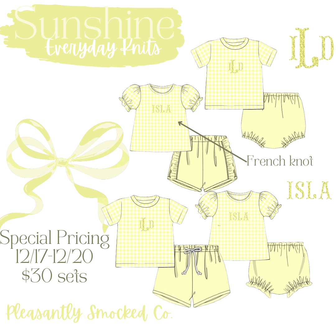 Sunshine Boy Short Set